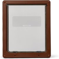 Dog Mate Manuelle große Hundeklappe mit 2-Wege-Verschluss - 216 braun