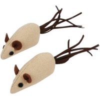 nobleza - 2x Vanille Spielmäuse für Katzen