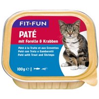 FIT+FUN Adult Paté Forelle und Krabben 16x100 g
