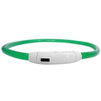 nobleza LED-Hundehalsband – Wiederaufladbar, Zuschneidbar & 3 Leuchtmodi für mehr Sicherheit grün
