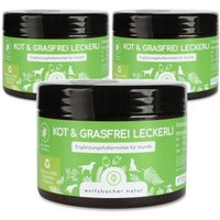 Wolfsbacher Natur Kot & Grasfrei Leckerli 3x