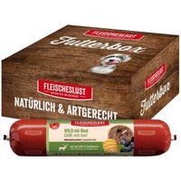 Fleischeslust Nassfutter Hund Adult Futterbox Wild, Rind, Kartoffel & Heidelbeere 6x800 g
