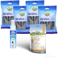 Bellfor Sparset für eine optimale Zahnpflege beim Hund - Dental Pulver 80 g + Dental Sticks 4 x 100 g + Dental Spray 100 ml