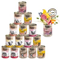 Dogs'n Tiger Dogs’n Tiger Adult Hundefutter, Nassfutter, Mixpaket Schlemmerparadies 16x 400 g