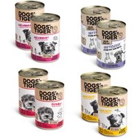 Dogs'n Tiger Dogs’n Tiger Adult Hundefutter, Nassfutter, Mixpaket Sensibelchen 8 x 400 g