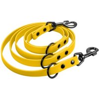 bio-leine Biothane Führleine verstellbar gelb 3 m