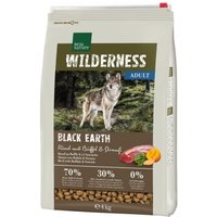 REAL NATURE WILDERNESS Trockenfutter Hund, Adult, Black Earth Rind und Büffel 4 kg