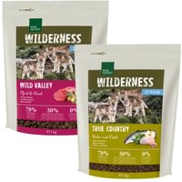 REAL NATURE WILDERNESS Trockenfutter Hund, Junior, Probierpaket 2x 1kg