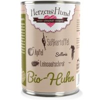 HerzensHund Adult 12x400g Bio Huhn