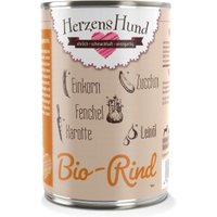 HerzensHund Adult 12x400g Bio Rind