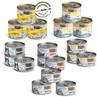 Dogs'n Tiger Adult Nassfutter Katze, Mixpaket Lecker Meer! 18 teilig