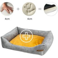 Rexproduct Otto Orthopädisches Hundebett Grau S-XL gelb M