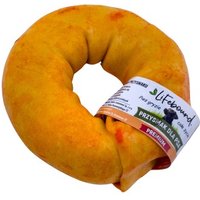 Lifebound Kauknochen 10 Stk aus Kalbsleder, kleiner Ring, 8,9 cm