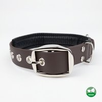 PetTec veganes Hundehalsband braun S