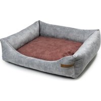 Rexproduct SoftColor luxury dog bed in grau color rot L