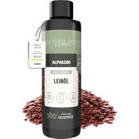 ALPHAZOO Premium Leinöl für Hunde & Katzen I Omega 3 Leinsamenöl 250 g