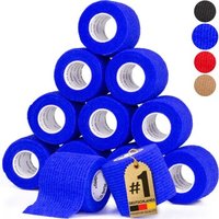 HUND IST KÖNIG Verband selbstklebend, Selbstklebende Bandage für Mensch & Tier (12 Stk)