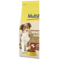 MultiFit Trockenfutter Hund, Junior, Sensitive, mit Lamm, Huhn & Reis 2x4 kg