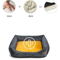 Rexproduct Otto Orthopädisches Hundebett Graphit S-XL gelb S