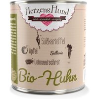 HerzensHund Adult 6x800g Bio Huhn