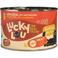 Lucky Lou Nassfutter Katze Adult Geflügel 12x200 g