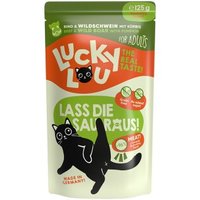 Lucky Lou Nassfutter Katze Adult Rind und Wildschwein 32x125 g