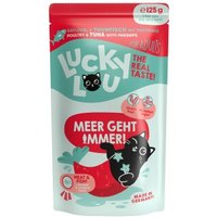 Lucky Lou Nassfutter Katze Adult Thunfisch, Geflügel 16x125 g