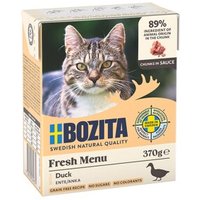 BOZITA Nassfutter Katze, Adult, Häppchen in Sauce Ente 6x370 g