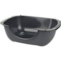 AniOne offene Toilette Bella 56 x 39,5 x 19 cm grau