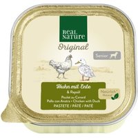 REAL NATURE Nassfutter Hund, Senior, Huhn und Ente 34x100 g