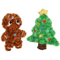 FIT+FUN Spielzeug Xmas Plüsch Rentier, Lebkuchen, Weihnachtsbaum