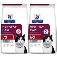 Hill's Prescription Diet i/d Trockenfutter für Katzen mit Huhn, Adult, zur Unterstützung der Verdauung 2x8 kg