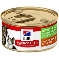 Hill's Hill’s Science Plan Kitten & Mother mit Huhn & Truthahn, Tender Mousse 24×85 g