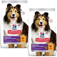 Hill's Science Plan Sensitive Stomach & Skin 2x14 kg