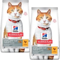 Hill's Science Plan Trockenfutter Katze Adult, Sterilised Huhn 2x10 kg
