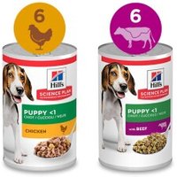 Hill's Science Plan Nassfutter Hund Welpe Huhn und Rind 12x370 g
