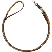 Hunter Verstellbare Führleine Neopren braun/ caramell 2,5 cm, 3 m