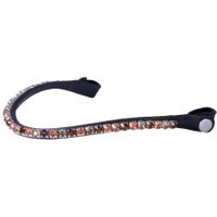 4Horses Stirnband Neapel orange WB (Warmblut)