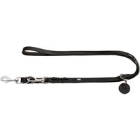 Hunter Verstellbare Führleine Solid Education schwarz 1,8 cm, 2,5 m