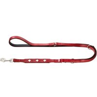 Hunter Verstellbare Führleine Swiss rot/ schwarz S-M