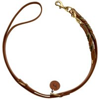 Hunter Verstellbare Führleine Solid Education Duo cognac L-XL