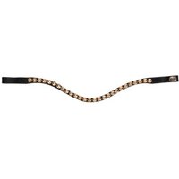 Hans Melzer Horse Equipment Stirnriemen Stockholm schwarz WB EXTRA (KB-Kaltblut)