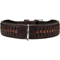 Hunter Halsband Solid Education Exclusive dunkelbraun 55 cm