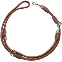 Hunter Verstellbare Führleine Round & Soft braun S-M