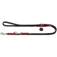 Hunter Verstellbare Führleine Karlby rot/ schwarz 2 m, 2 cm