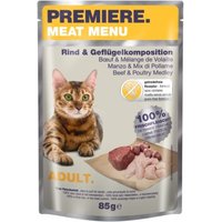 PREMIERE Meat Menu Adult Rind und Geflügelkomposition 48x85 g