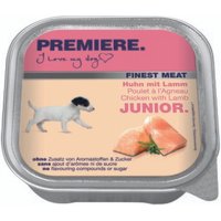 PREMIERE Finest Meat Nassfutter Hund Junior, Huhn mit Lamm 40x150 g