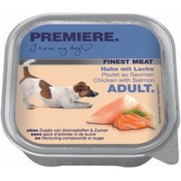 PREMIERE Finest Meat Nassfutter Hund Adult, Huhn mit Lachs 40x150 g