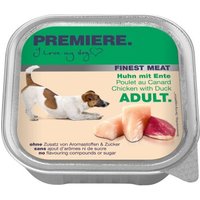 PREMIERE Finest Meat Nassfutter Hund Adult, Huhn und Ente 40x150 g