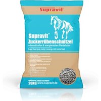 Supravit Rübenschnitzel 20kg | schmackhaftes & energiereiches Pferdefutter | Zuckerrübenschnitzel für Pferde I hoher Anteil an Pektinen für eine gesunde Darmflora I Ideal für Sportpferde geeignet